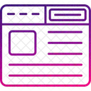 Pagina Da Web Navegador Internet Ícone