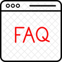 Pagina Da Web Faq Simbolo Negocios Ícone