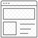 Icone Da Pagina De Destino Thinline Ícone