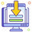 Pagina De Inicio Descarga Web Guardar Datos Icono