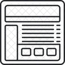 Contenido del sitio web  Icono