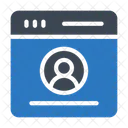 Pagina Da Web Perfil Login Ícone