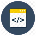 Pagina Fonte Codigo Fonte Html Ícone