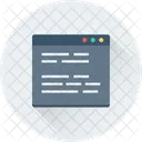 Fonte Pagina Codigo Ícone