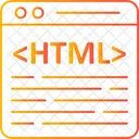 Codigo Fonte Desenvolvimento Web Html Ícone