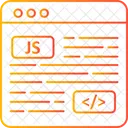 Codigo Fonte Desenvolvimento Web Html Ícone