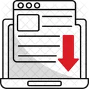 Pagina De Destino Web Design Ícone
