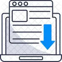 Pagina De Destino Web Design Ícone