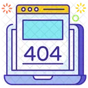 Pagina Nao Encontrada Erro De Internet Sistema Bloqueado Ícone