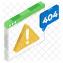 Erro 404 404 Site Pagina Da Web Ausente Ícone