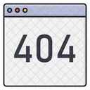 Web Error No Encontrado Icono