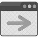 Pagina Siguiente Navegador Codificacion Icono
