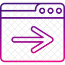 Pagina Siguiente Navegador Codificacion Icono
