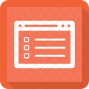Desnudo Lista Pagina Web Icono