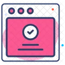 Página web aprobada  Icono