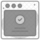 Página web aprobada  Icono