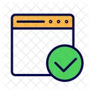 Pagina Marca De Verificacion Pagina Web Icono