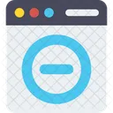 Eliminar Informacion Navegador Eliminacion De Pagina Web Icono