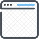 En Blanco Pagina Navegador Icono