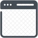 En Blanco Pagina Web Web Icono