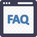 Preguntas Frecuentes Sobre Paginas Web Simbolos Negocios Icono