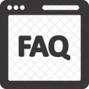Preguntas frecuentes de la página web  Icono