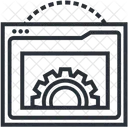Impostazione Della Pagina Web Gestione Del Sito Web Manutenzione Del Sito Web Icon
