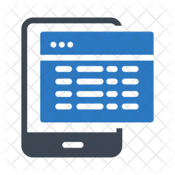 Página web móvil  Icono