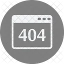 404 Error Sitio Web Icono