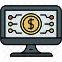 Pago Digital Sistema Bancario Icono