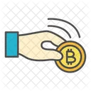 Pago bitcoin  Icono