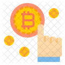 Pago de bitcoins  Icono