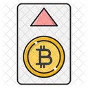 Pagar Bitcoin Arriba Icono