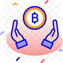 Pago bitcoin  Icono