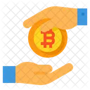 Pago bitcoin  Icono