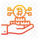 Beneficio Bitcoin Bitcoin Beneficio Icono