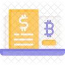 Pago Bitcoin Bitcoin Pago Icono