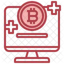 Pago Bitcoin Bitcoin Criptomoneda Icono