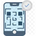 Pago Con Codigo QR Pago Movil Digital Icono