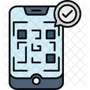 Pago Con Codigo QR Pago Movil Digital Icono