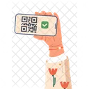 Pago con código QR  Icono