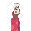 Pago con código QR  Icono