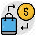 Pago De Compras Comercio Contra Reembolso Icono