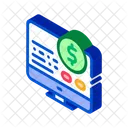 Computadora Finanzas Dinero Icon