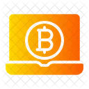 Pago En Linea Bitcoin Moneda Digital Icono