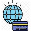 Pago Mundial Tarjeta De Credito Icono