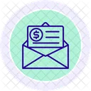 Icono De Linea De Correo De Pago Icono