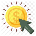 Pago por clique  Ícone