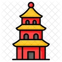 Pagoda Chino Religioso Icono
