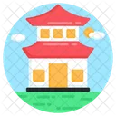 Pagoda Chinese Home House Icon